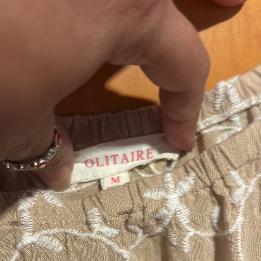 Solitaire Beige Floral Skirt